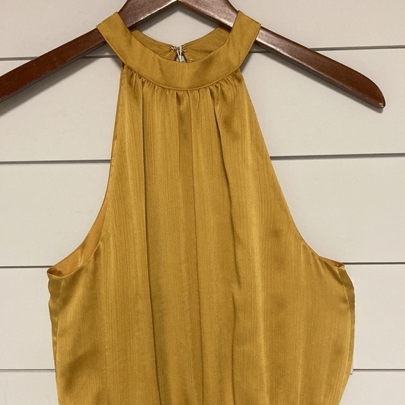 Trina Turk Moonlit Dress Gold BNWT - Picture 2 of 13